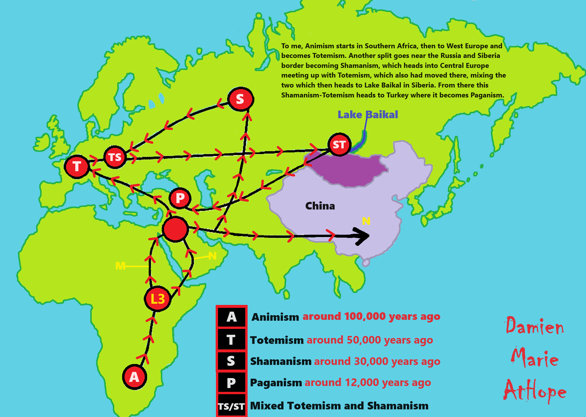 Paganism? Siberian Shamanism migrated to Turkey and then emerged